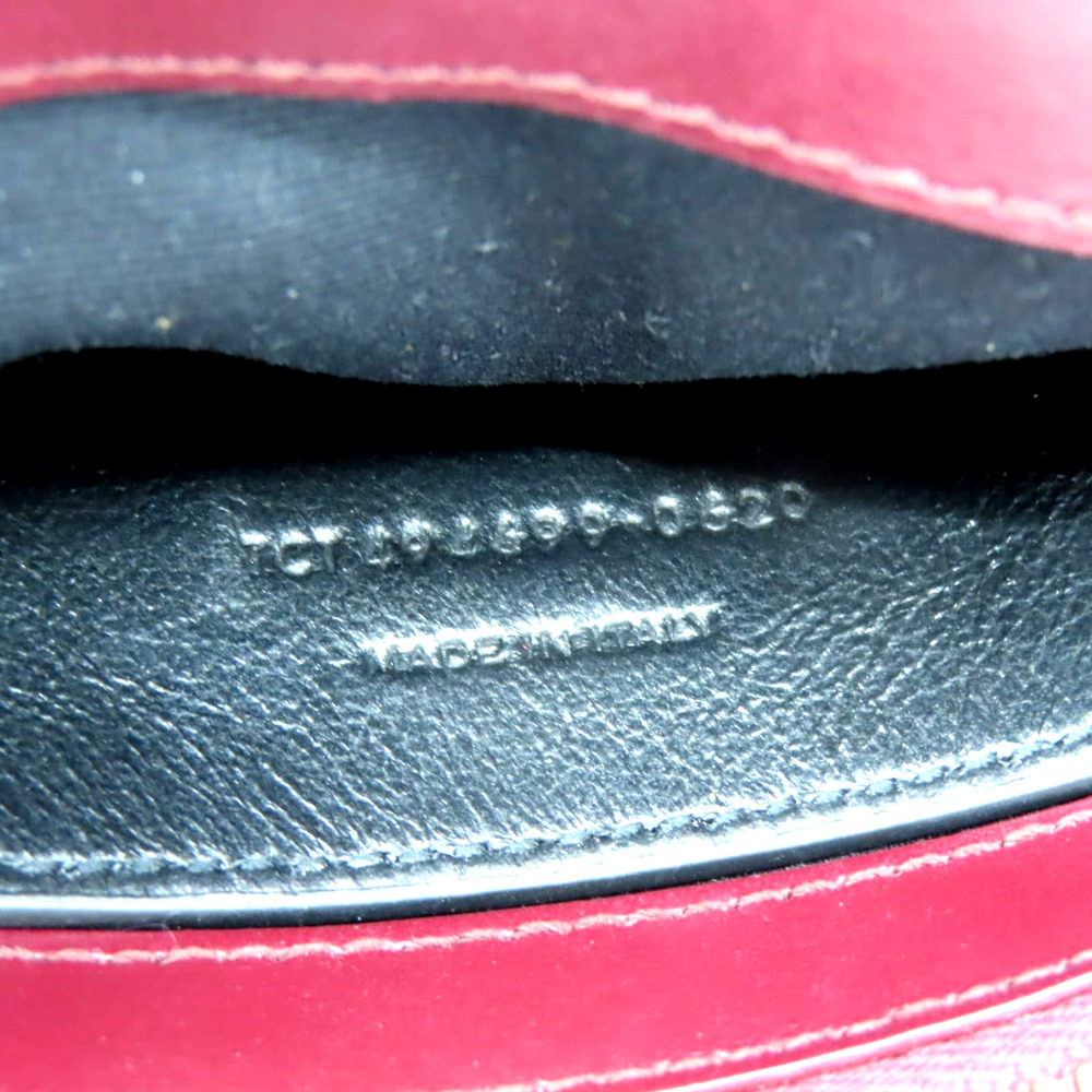 💎✨BEAUTIFUL✨💎 YVES SAINT LAURENT Small Bag Chain Calfskin Rouge Legion Red - Picture 12 of 14
